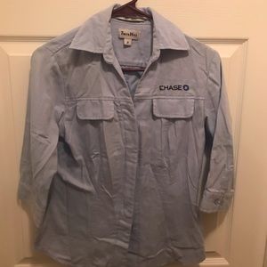 Chase Bank apparel 3/4 sleeve shirt size 2